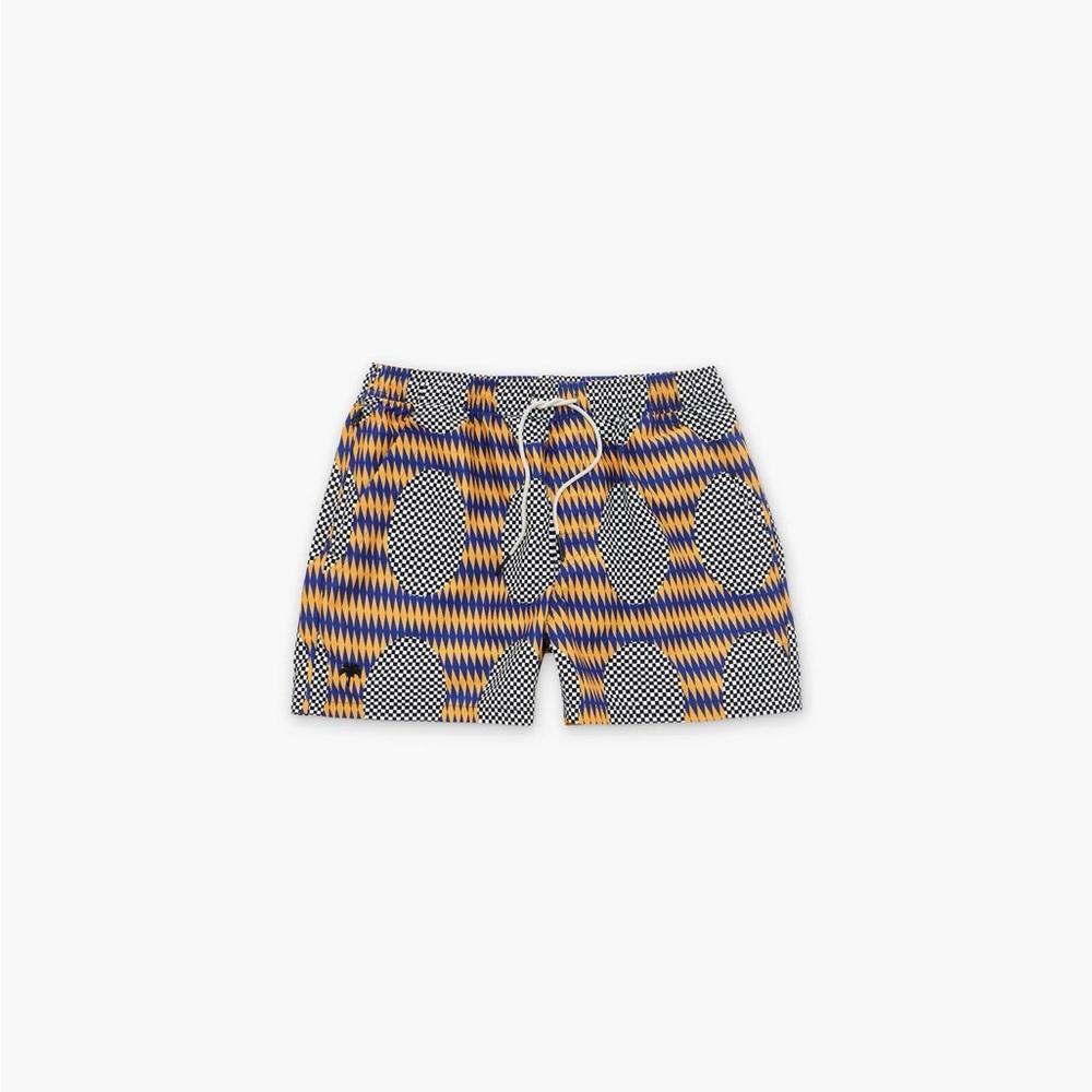 NEW OAS Chester Finesse Abstract Vibrant Patterned Swim Short Shorts Size M
